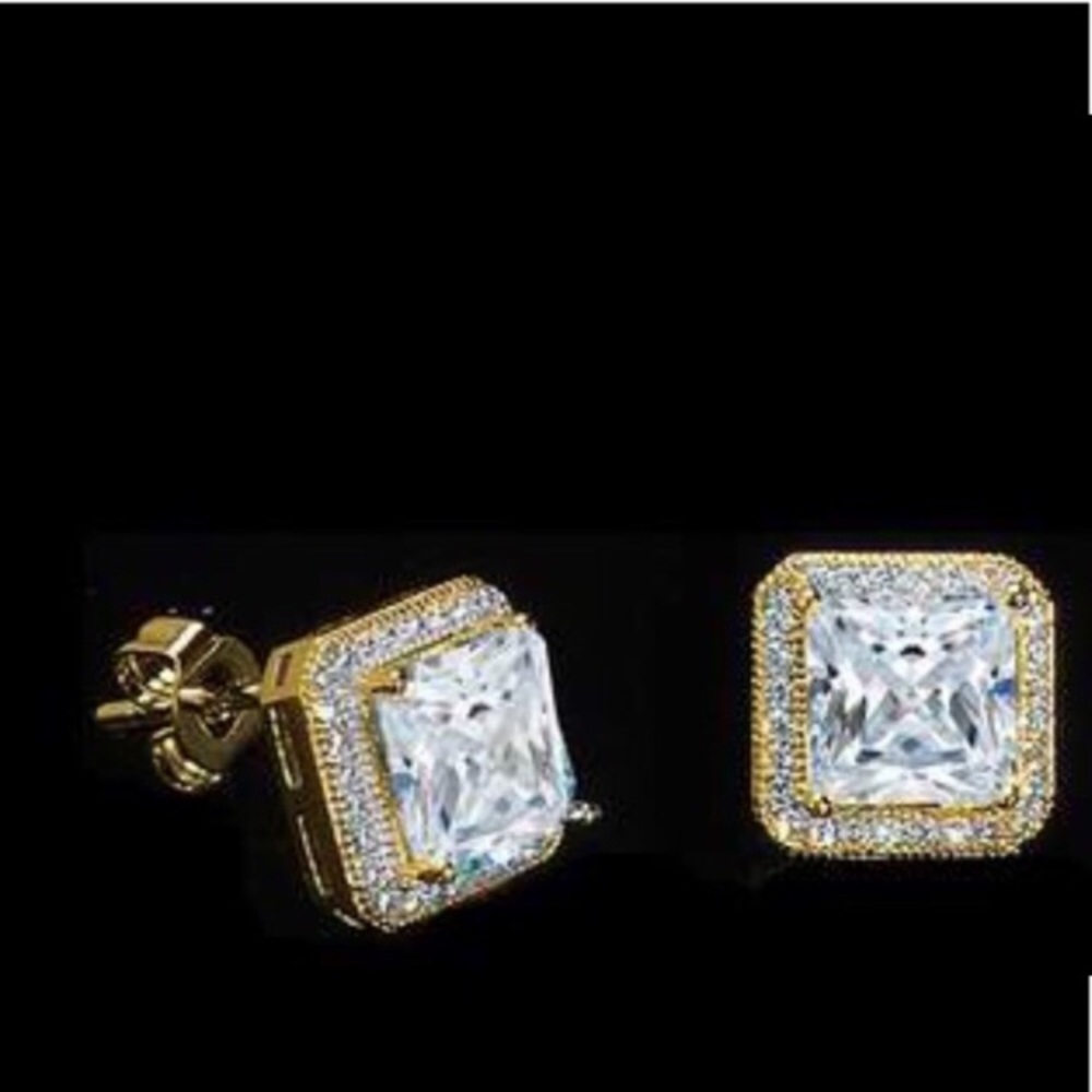 Halo Stud Earrings Made With Swarovski Elements